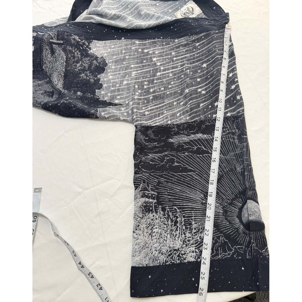 Market of Stars Stargazer Pixie Kimono Cardigan Art to Wear Galaxy Print Hippie - Picture 10 of 10